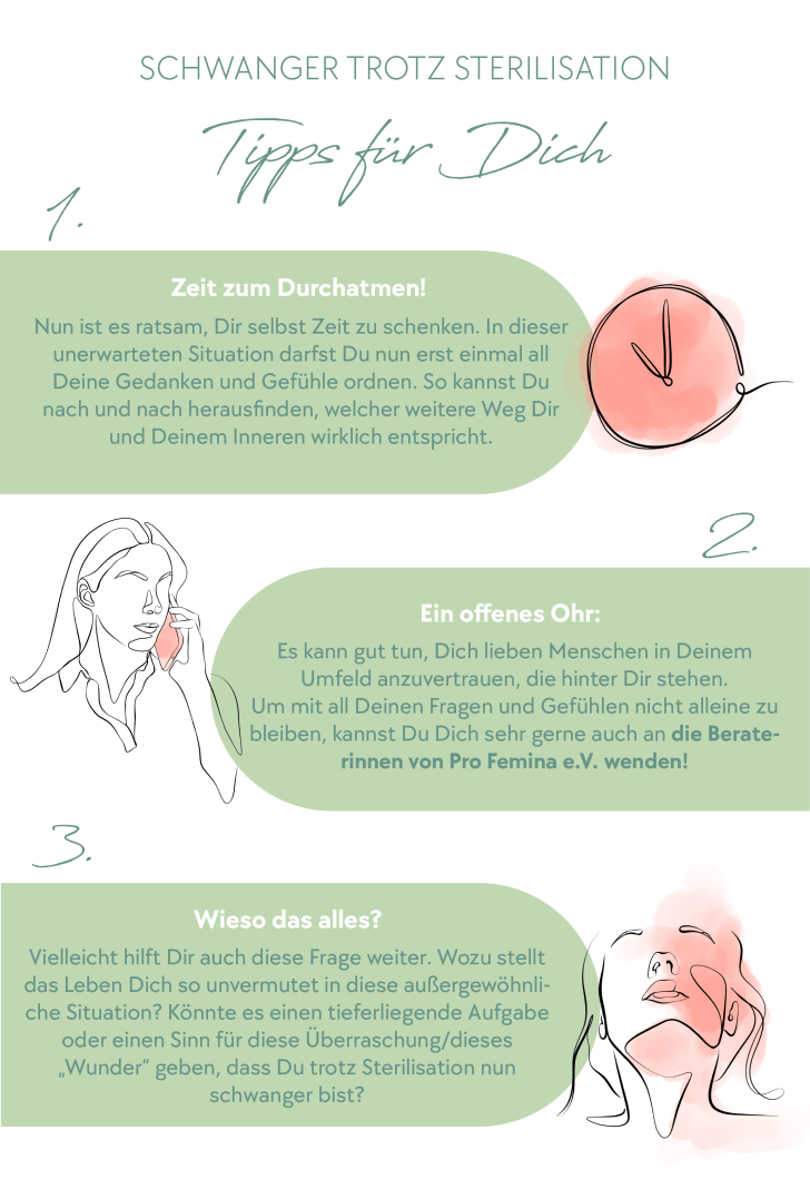 Schwanger trotz Sterilisation - Tipps fürs Dich